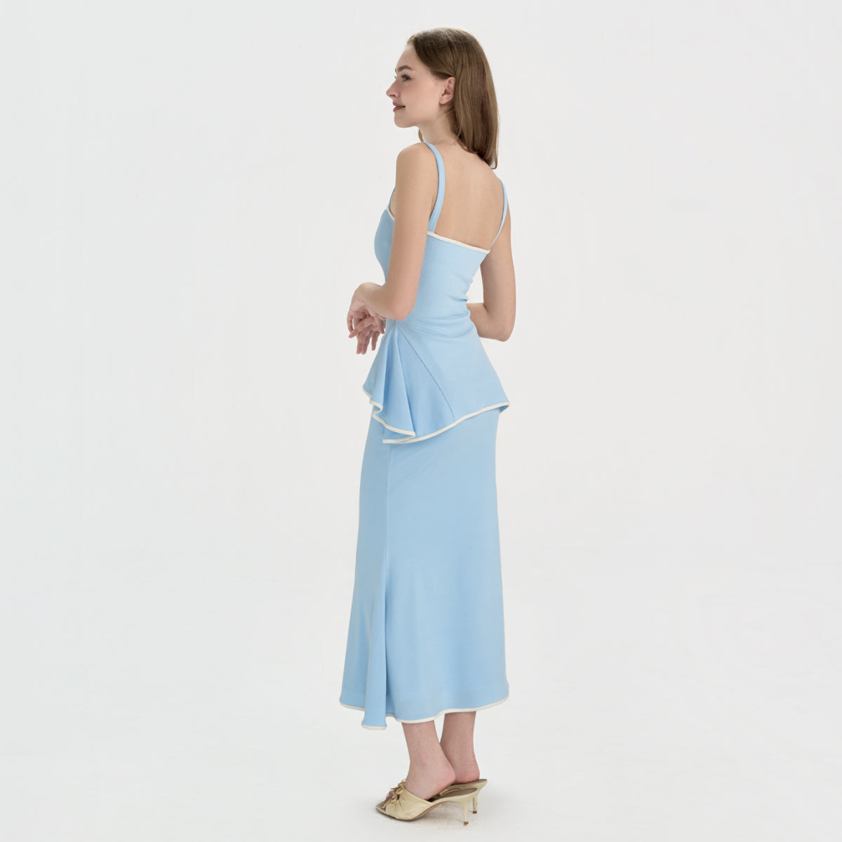 LUMIERE – 2-piece knit set (top + maxi skirt)