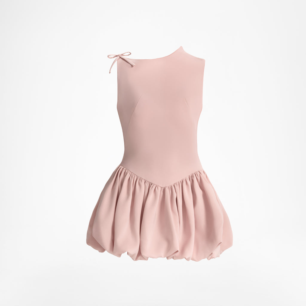 BLOOM – Puffed Silk Dress
