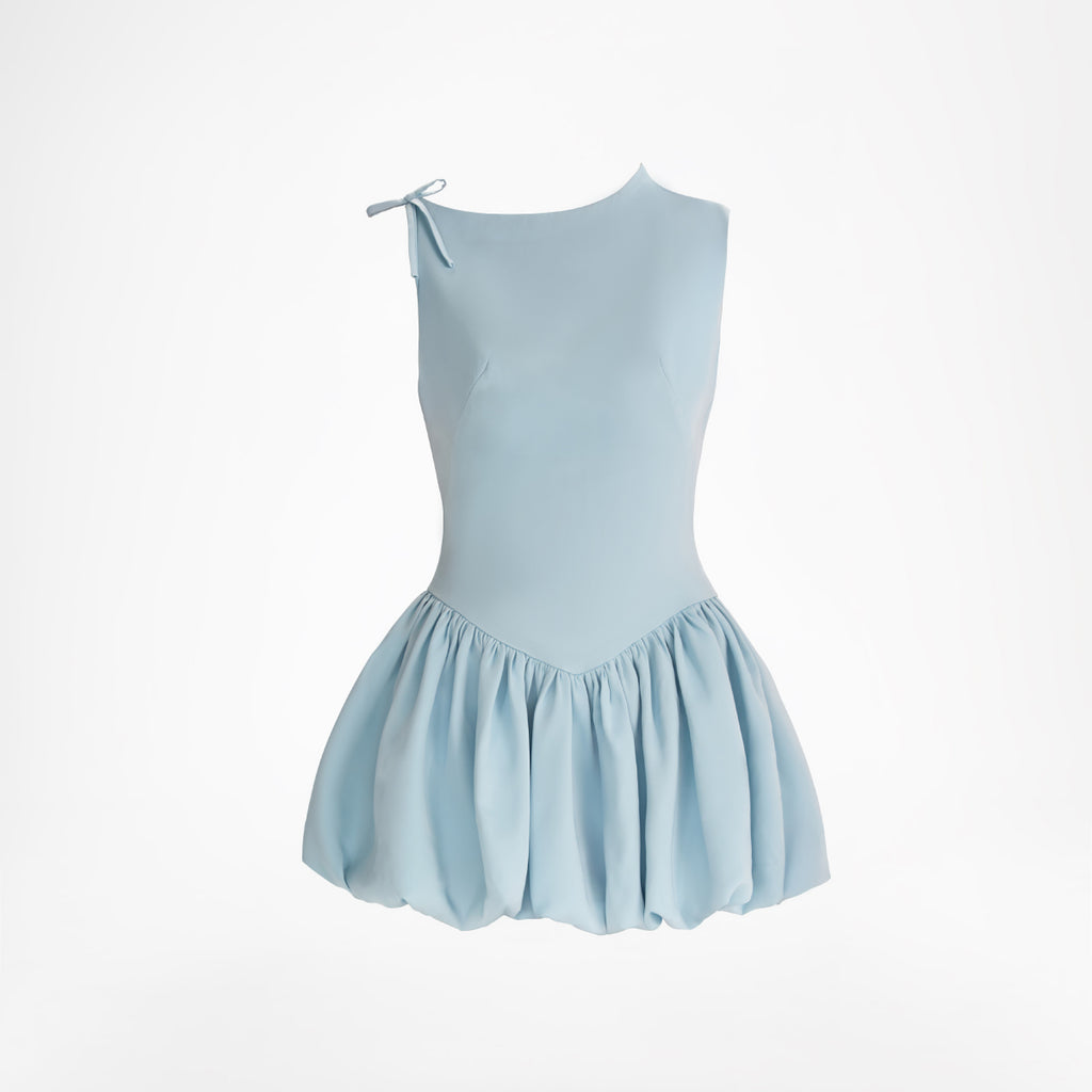 BLOOM – Puffed Silk Dress