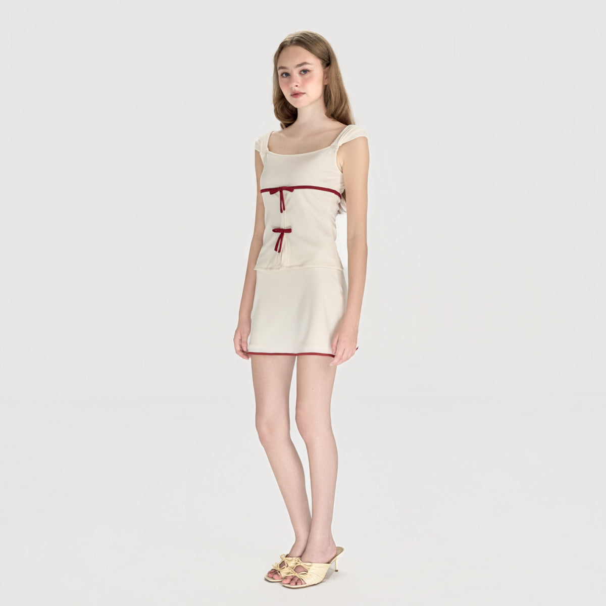 MADDIE Bộ 2 món tay phồng mini