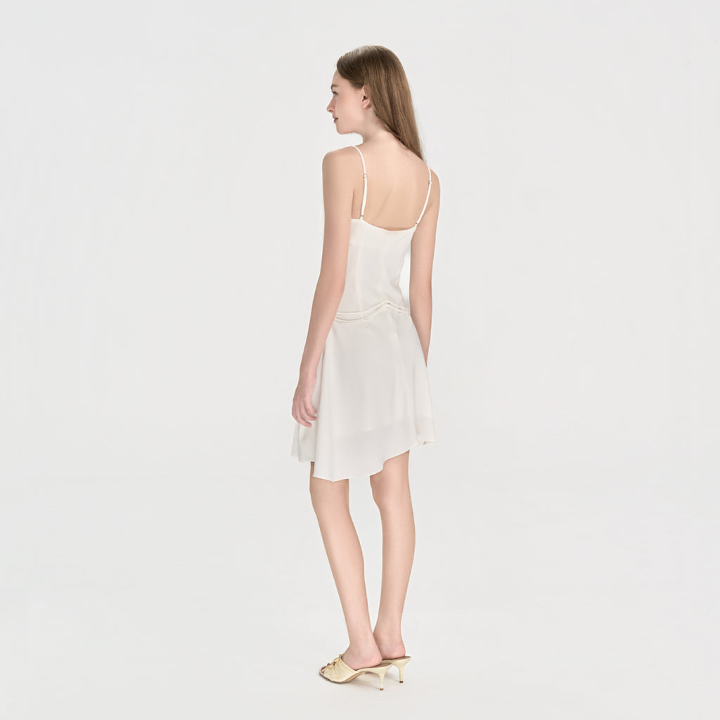 FAIRY – Cowl Neck Silk Dress