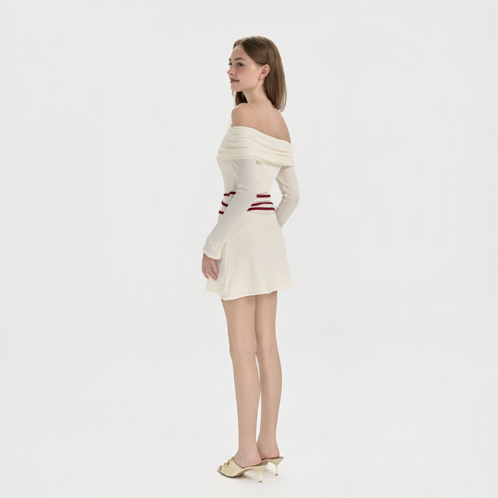 CASEY – Off-the-shoulder jersey dress
