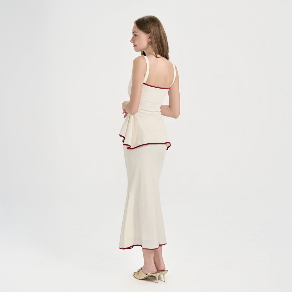 LUMIERE – 2-piece knit set (top + maxi skirt)