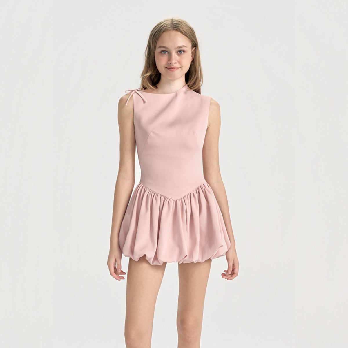 BLOOM – Puffed Silk Dress